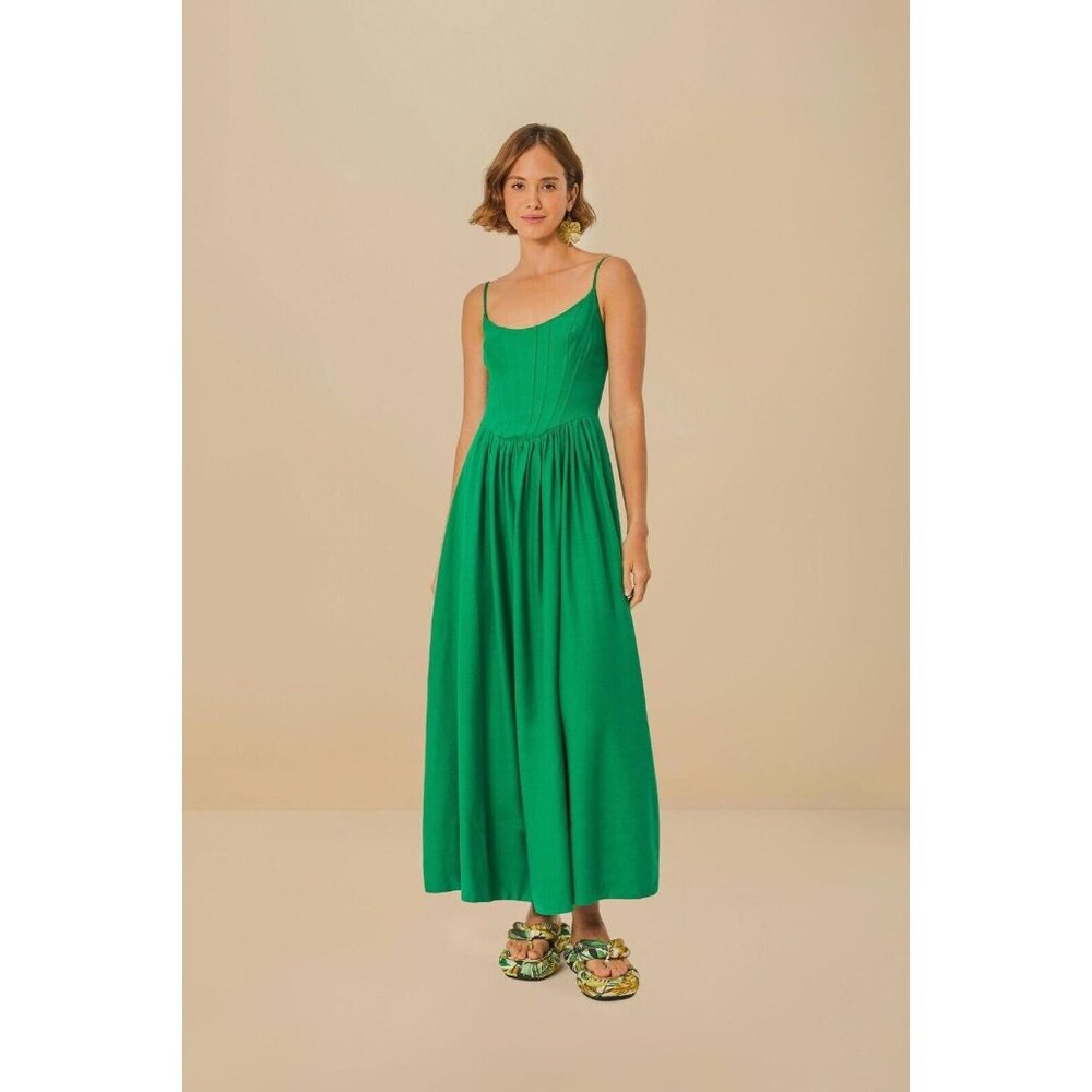 FARM Rio Vibrant Green Maxi Dress